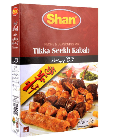 Shan Tikka Seekh Kabab 100gm (4611881107541)