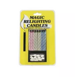 Packs Of 10 Relighting Birthday Candles - Multicolour (4624289988693)