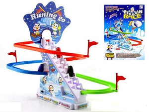 Running go Penguin Race Battery Operated Electronic Track Rhythmic Music Kids Fun Boys Girls Gift (4841604972629)