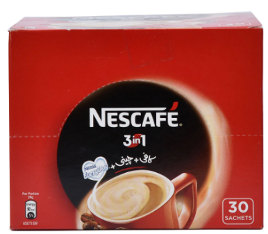 Nescafe 3 In 1 Coffee Box 22G X30