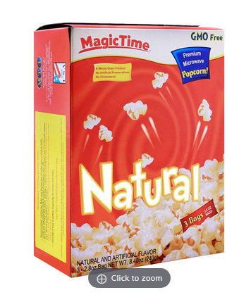 MagicTime Natural Popcorn 240g (4805299765333)