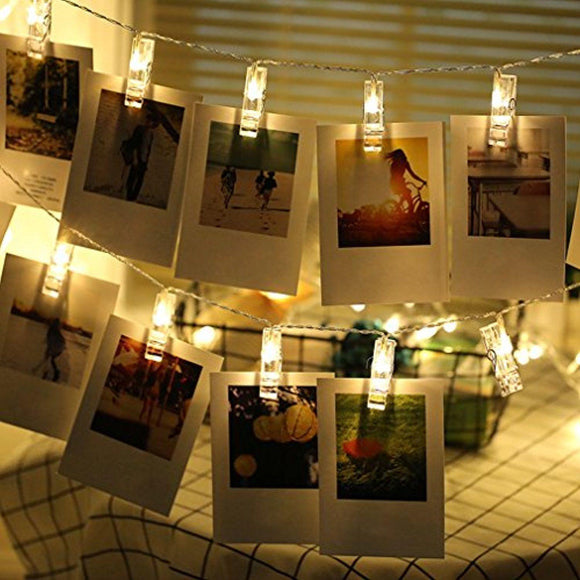 Clip Fairy Light - 10 clips - Golden Warm Color - Battery Operated lights Rs. 465 (4838745079893)