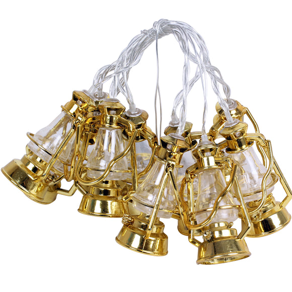 10 LEDs Fairy Lights Lamp Shape String Light 1.65m/5.41ft Warm White Colorful String Lights for Home Bedroom Party Indoor Wedding Festival Valentine Decoration (4838748684373)