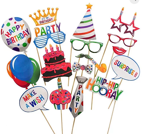 Birthday Party Photo Booth Props (4692072562773)