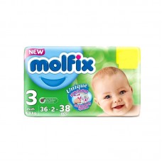 Molfix Baby Diapers 3 Midi 36pcs (4749831438421)