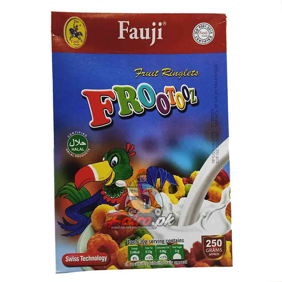 FAUJI FROOTOOZ FRUIT RINGLETS 250GM (4738428239957)