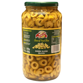 Italia Green Olives Sliced 935g (4743937163349)