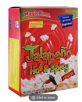 MagicTime Jalapeno Hot and Spicy Popcorn 240g (4805297733717)