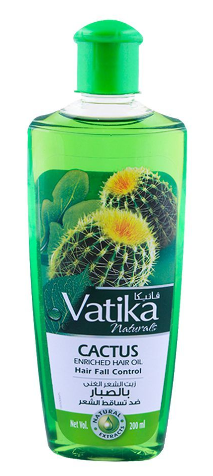 Dabur Vatika Cactus Enriched Hair Oil, Hair Fall Control 200ml (4823946264661)