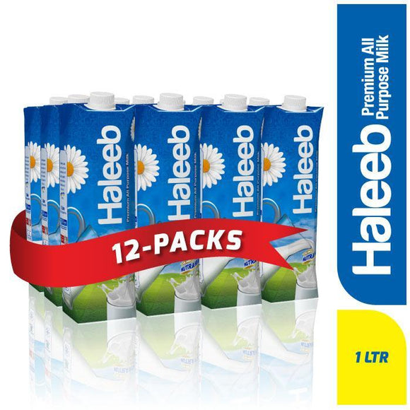 Haleeb Premium Milk 1ltr 12 Packs (4611862233173)