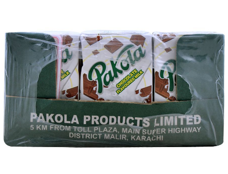 Pakola Chocolate Flavoured Milk, 250ml, 12 Pieces