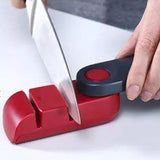 Knife Sharpener - Black & Red (0039) (4694420586581)