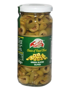 Italia Green Sliced Olives 450gm (4625691803733)
