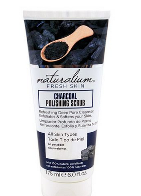 Naturalium Fresh Skin Charcoal Polishing Scrub, All Skin Types, 175ml (4760540872789)