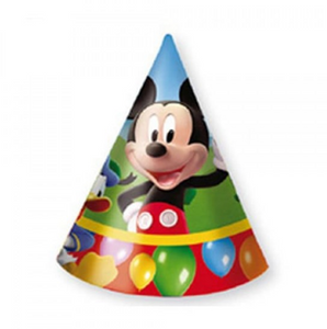 Pack of 10 MickyMouse Printed Party Caps For Kids (4692085309525)