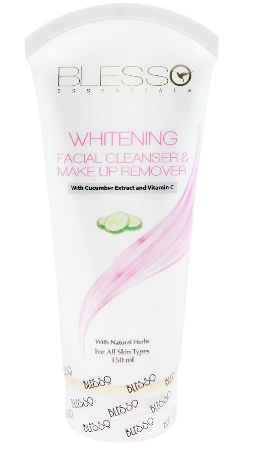 Blesso Essentials Whitening Facial Cleanser & Makeup Remover, For All Skin Types, 150ml (IMPORTED) (4833897250901)
