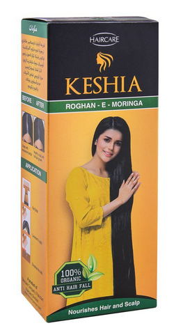 KESHIA Rogan-e-Moringa Hair Oil, 100% Organic, Anti Hair Fall, 120ml (4823931158613)