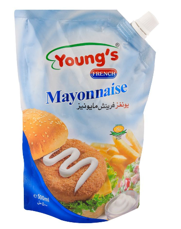 Young's Mayonnaise 500ml Pouch (4736284950613)