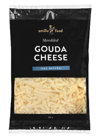 Smilla Food Gouda Cheese, Shredded, 200g (4802411266133)