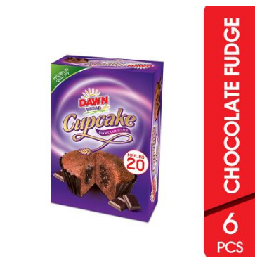 Dawn Cup Cake Chocolate Fudge 6 Pcs (4632336859221)