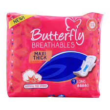 Butterfly Breathables Pads Maxi Thick Long 9s (4830895571029)