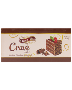 Choco Bliss Crave Cooking Chocolate 200g Dark (4737580367957)