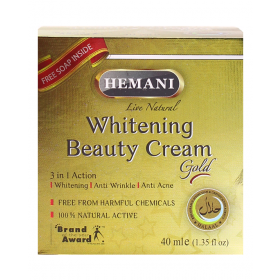 Hemani Whitening Beauty Cream Gold 3in1 40ml (4753329061973)