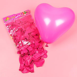 100Pcs Romantic Love Heart Latex Balloons Wedding Decoration Valentines Day Happy Birthday Party Ballon (4838280724565)