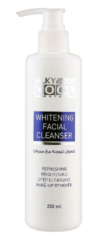 Silky Cool Extra Whitening Facial Cleanser & Makeup Remover, 250ml (IMPORTED) (4833894072405)