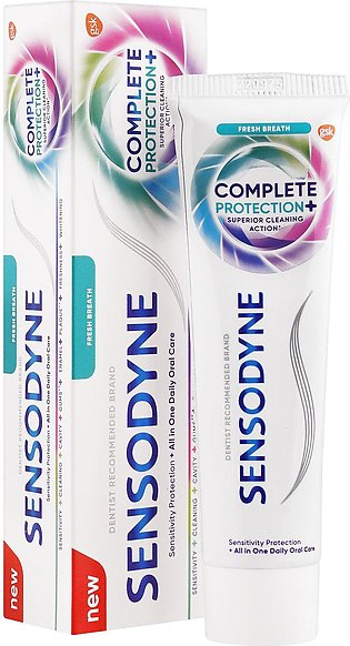 Sensodyne Complete Protection+ Fresh Breath, Superior Cleaning Action Toothpaste, 100gm