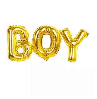 Boy Balloons Golden for Decoration and Baby Shower Celebration (4625686626389)