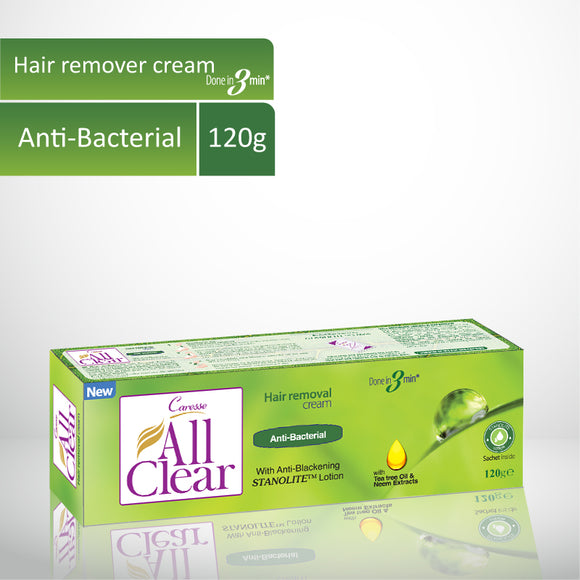 All Clear Hair Remover Cream (Antibacterial) 120gm (4834528264277)