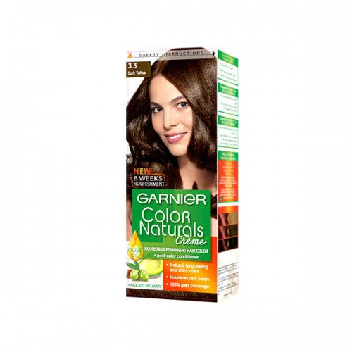 Garnier Color Naturals Hair Color 3.3 Toffee Brown (4627907936341)