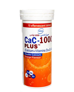 CalSource CaC-1000 Plus Double Calcium Orange Flavour 10 Tablets (4651627282517)