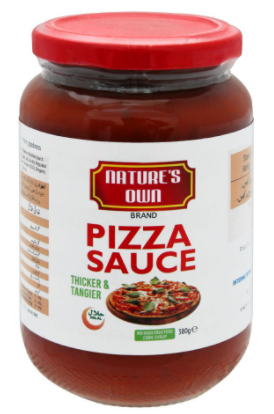 Nature's Own Pizza Sauce, Thicker & Tangier, 380g (4803042967637)