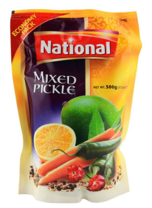 National Mixed Pickle 500gm Pouch (4803544580181)