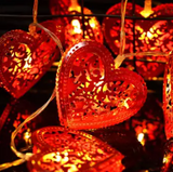 1 Pieces Valentine's Day String Light Decoration Red Heart Shape Light Heart Fairy Light for Home Valentines Anniversary Party Supplies 10 Bulbs (4838735872085)