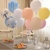 Reusable 7 Tubes Table Balloon Column Stand Kit for Wedding, Valentine & Birthday Parties Decoration - 2 Pack( 14 Balloon Sticks, 14 Balloon Cups, 2 Balloon Base ) Plastic Balloon Column Stand Holder (4838284329045)