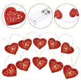 1 Pieces Valentine's Day String Light Decoration Red Heart Shape Light Heart Fairy Light for Home Valentines Anniversary Party Supplies 10 Bulbs (4838735872085)
