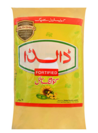 Dalda Fortified Cooking Oil Pouch 1 Litre (4804284710997)