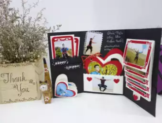 Surprise Box Black for birthday wedding anniversary engagement gift box valentines day (4838065438805)