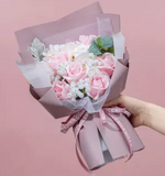 Forever Real Preserved Never Dying Eternal Rose Bouquet for Girlfriend, Christmas Valentine , Pink (4838722273365)