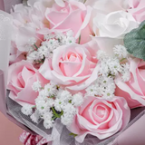 Forever Real Preserved Never Dying Eternal Rose Bouquet for Girlfriend, Christmas Valentine , Pink (4838722273365)