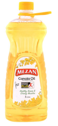 Mezan Canola Oil 3 Litres Bottle (4804832919637)