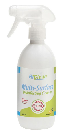 Hiclean Multi-Surface Disinfecting Cleaner, Lemon, 500ml (4807072841813)