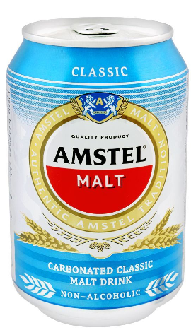 Amstel Malt, Classic, Non-Alcoholic, Can, 300ml (4804325376085)