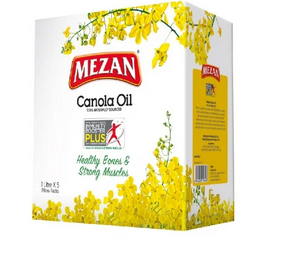 Mezan Canola Oil 1LTR X 5 (4736093421653)