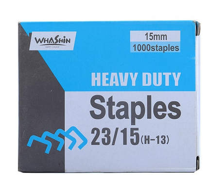 Washin Heavy Duty Staple Pin 23/15 1000 Pins