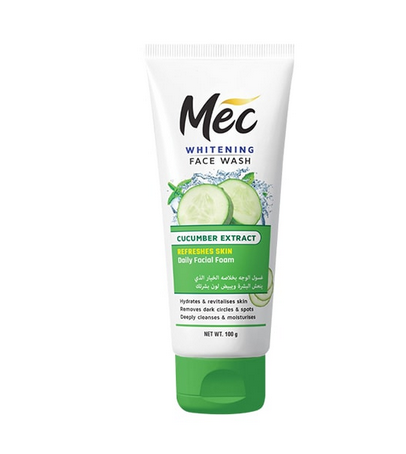 Mec Whitening Cucumber Extract Facewash 100 gm