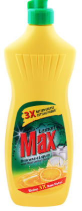 Lemon Max Dishwash Liquid Bottle, With Lemon Juice, 475ml (4807098531925)